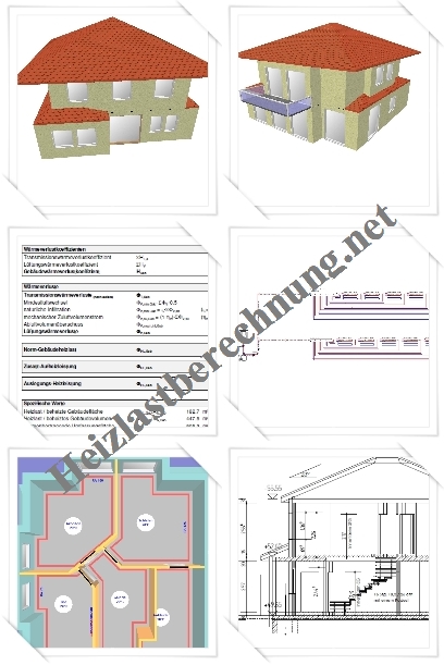 Einfamilienhaus Heizlastberechnung Fussbodenheizung